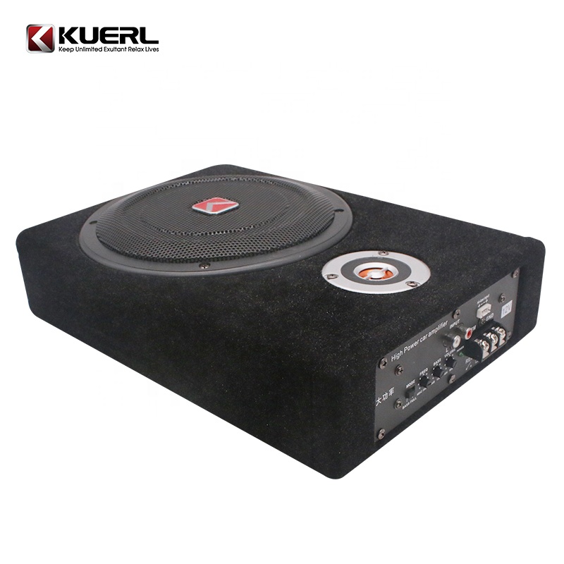 K-801APR Hot Sale Car Audio Un - Under Seat Subwoofer Slim 8 Inch recension och pris