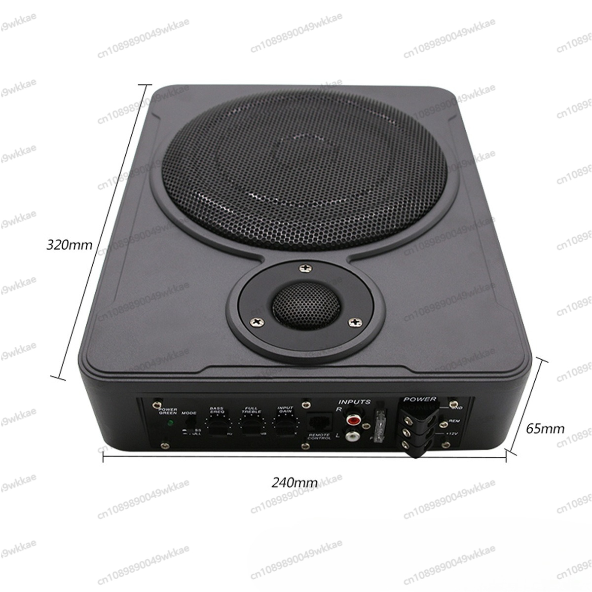 Slim Under‑Seat Car Audio Subw - Under Seat Subwoofer Slim 8 Inch recension och pris
