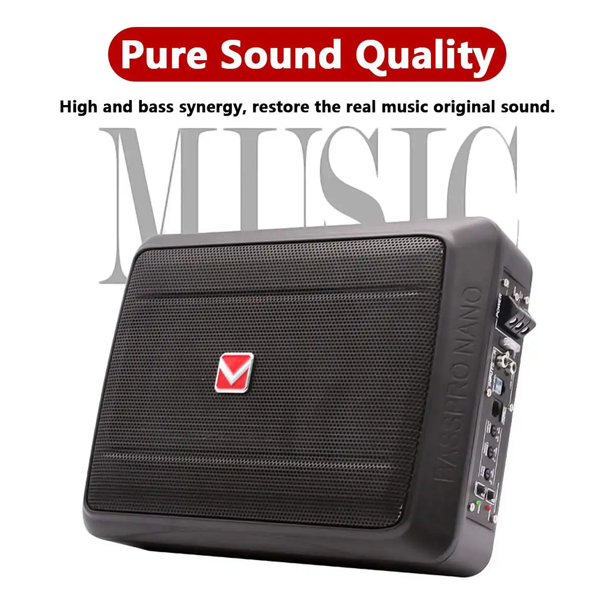 800W/600W 8/10 Inch 12V Car Sp - Under Seat Subwoofer Slim 8 Inch recension och pris