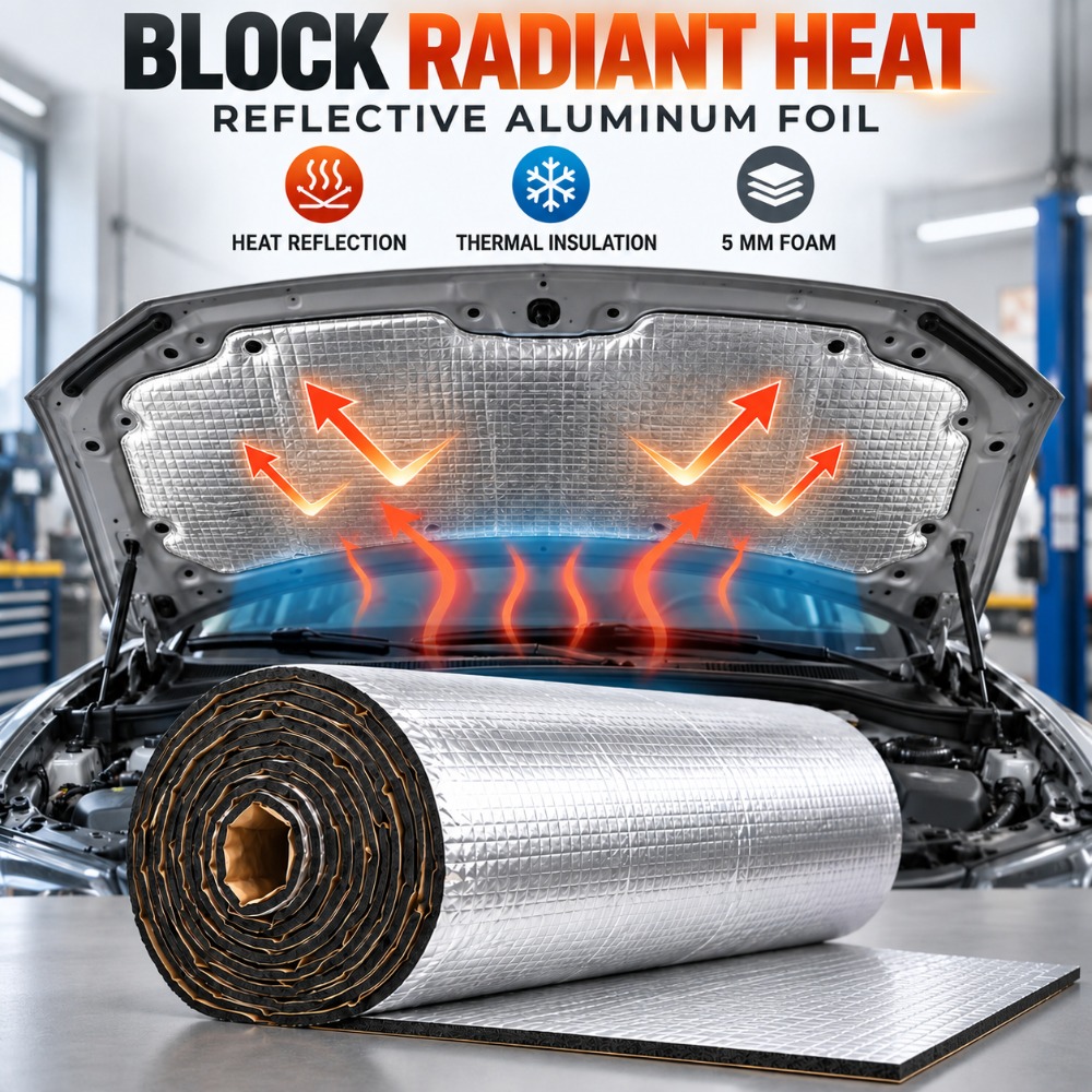 Extra Long 40x500cm 5mm Self A - Car Audio Sound Deadening Mat recension och pris