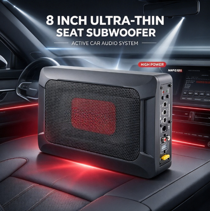 NBF618S Active Under Seat Subw - Under Seat Subwoofer Slim 8 Inch recension och pris