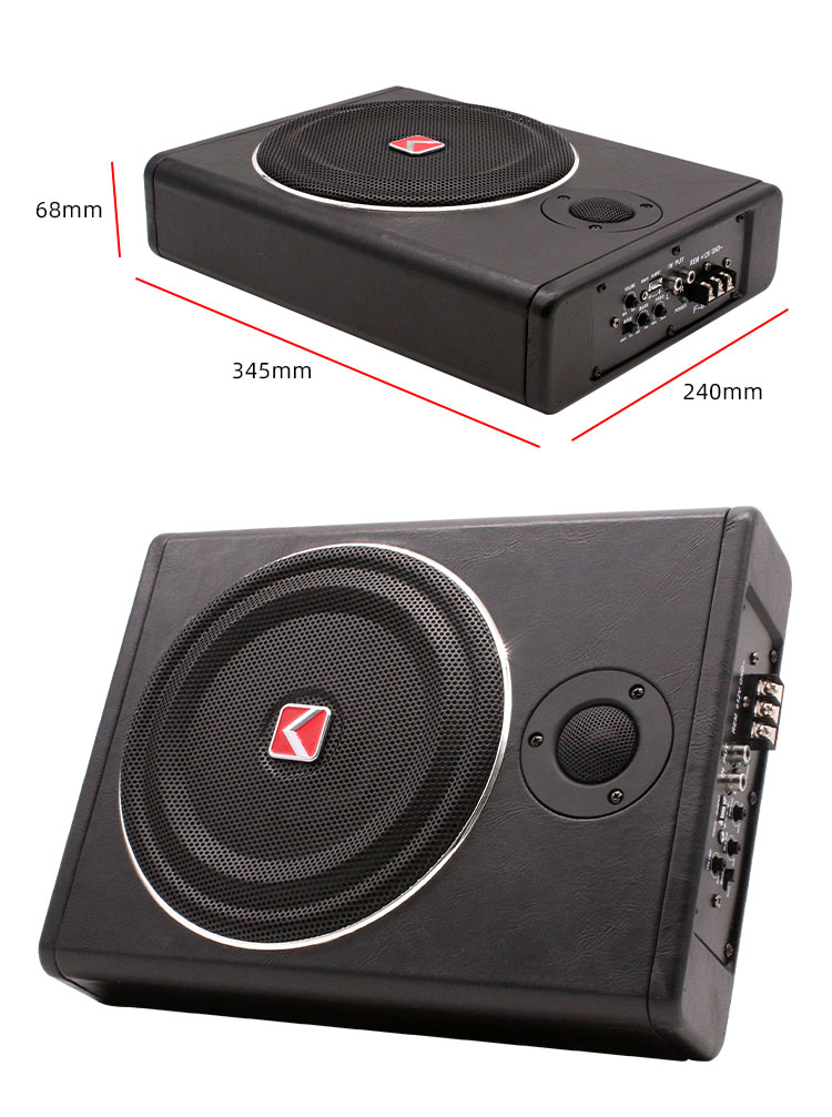 Portable 12v Mini High Power U - Under Seat Subwoofer Slim 8 Inch recension och pris
