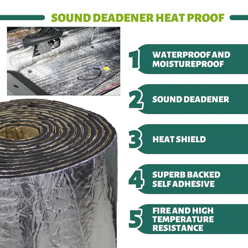 2000*500/250*400mm 5/10mm Car  - Car Audio Sound Deadening Mat recension och pris