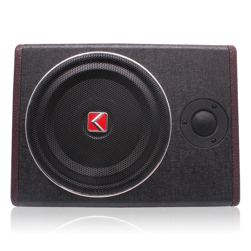 8 Inch 12V Wood Texture Active - Under Seat Subwoofer Slim 8 Inch recension och pris