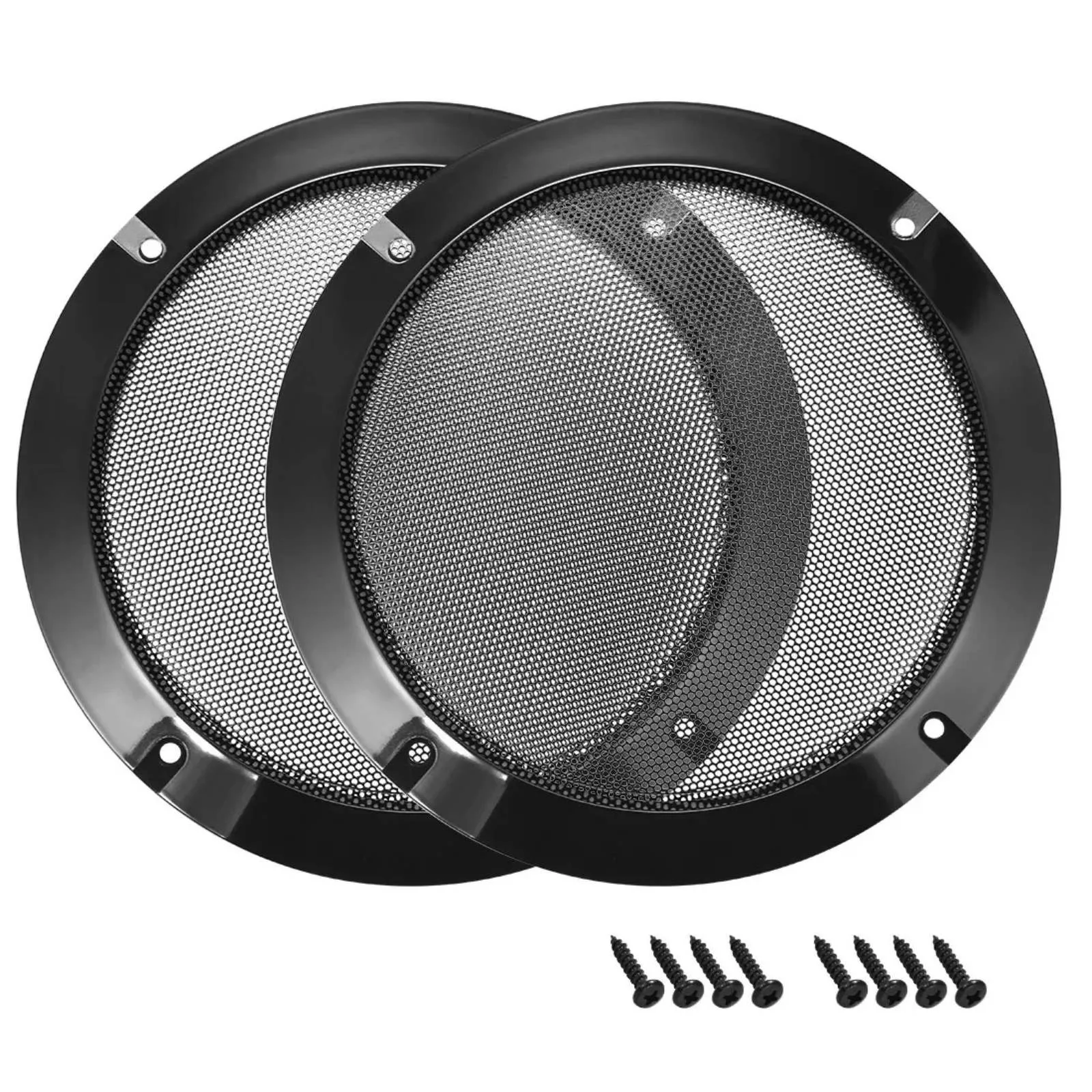 2Pcs 6.5 Inch Black Car Speake - Car Subwoofer Grill Protector recension och pris