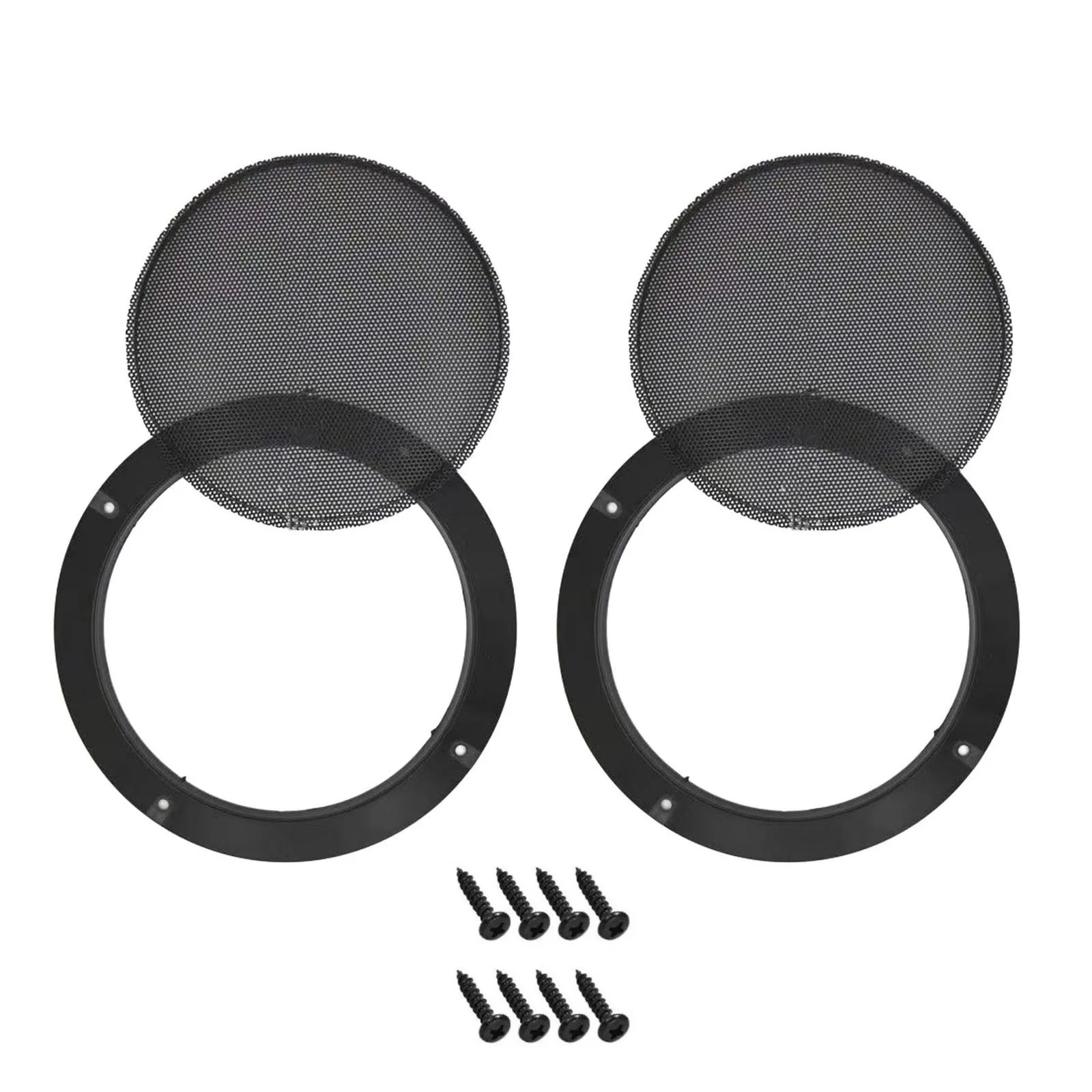 2Pcs 6.5 Inch Black Car Speake - Car Subwoofer Grill Protector recension och pris