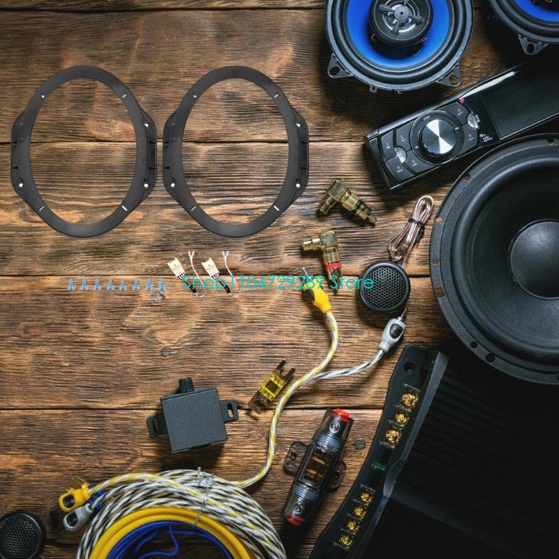 D8KE Wire Harness and 6X9Inch  - Car Speaker Adapter Bracket recension och pris