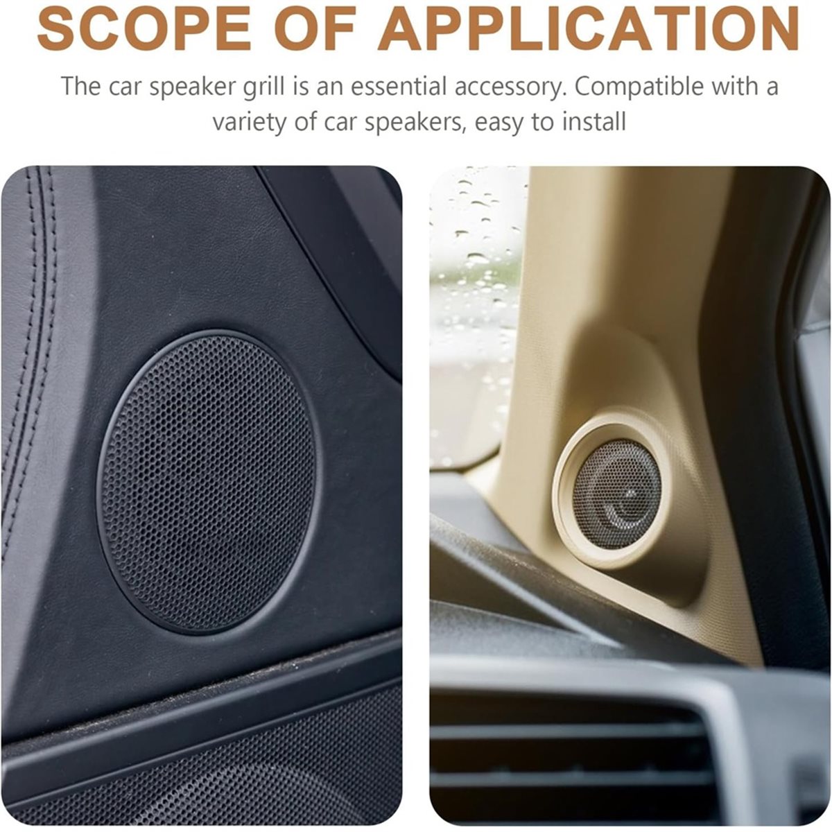 2pcs 4-Inch Square Speaker Gri - Car Subwoofer Grill Protector recension och pris
