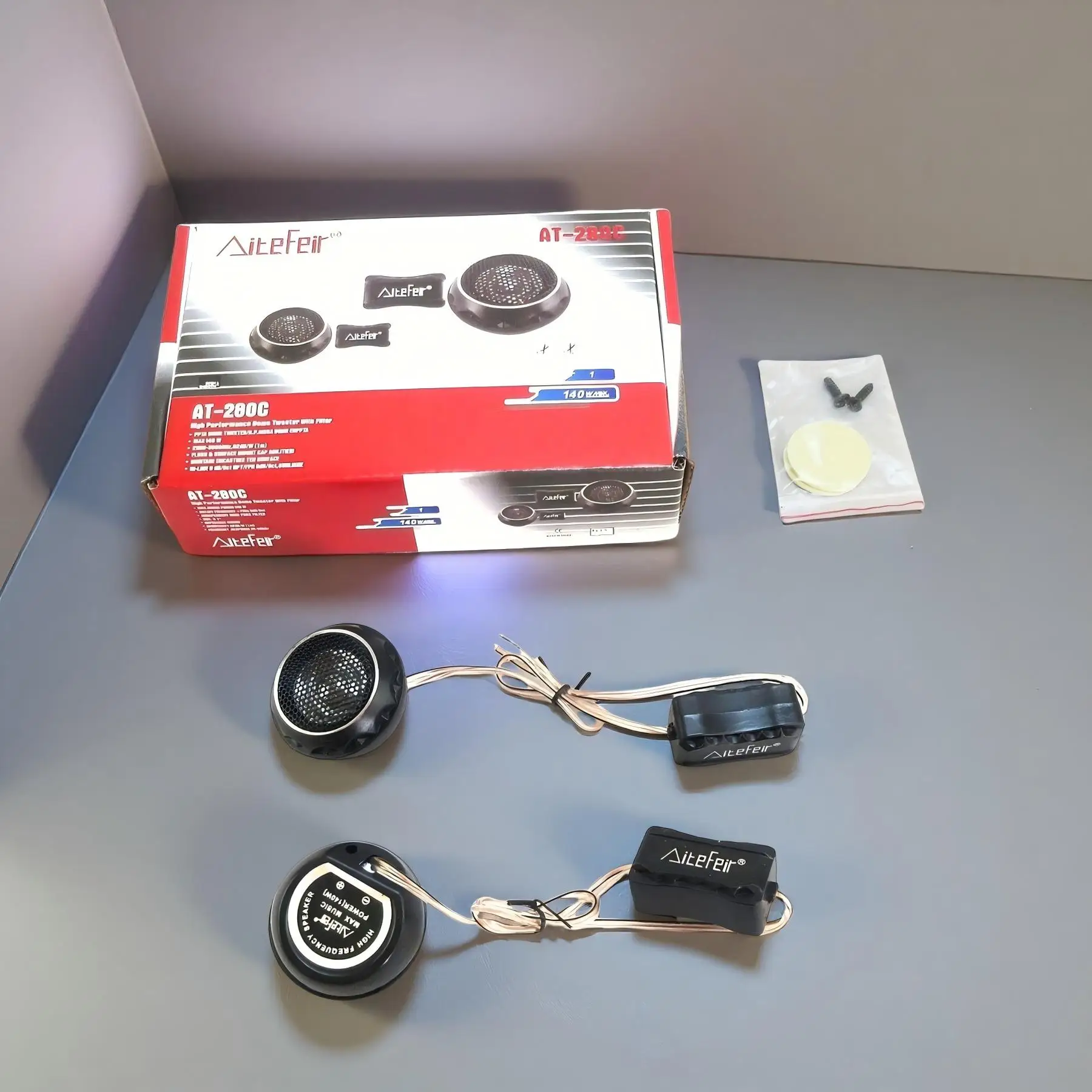 2 Pcs 280W Car Tweeters With F - Car Audio Tweeter Silk Dome recension och pris