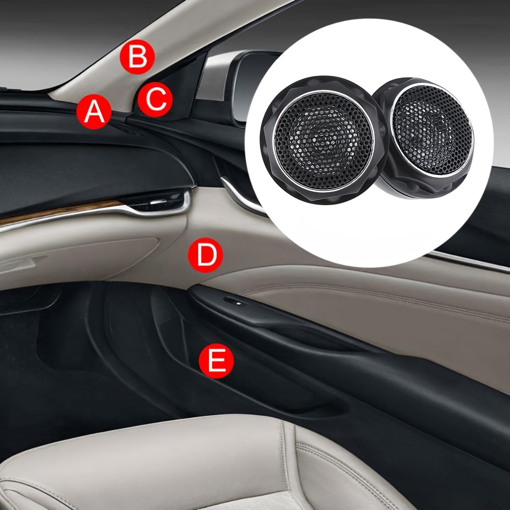 2 Pcs 280W Car Tweeters With F - Car Audio Tweeter Silk Dome recension och pris