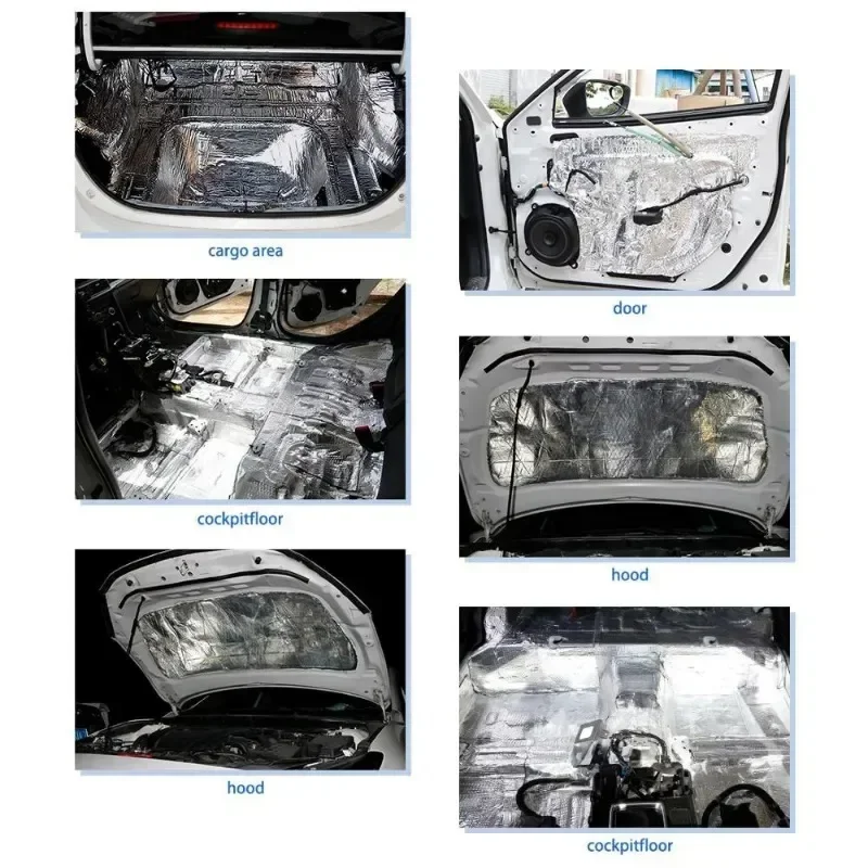 Fireproof Heat and Sound Insul - Car Audio Sound Deadening Mat recension och pris