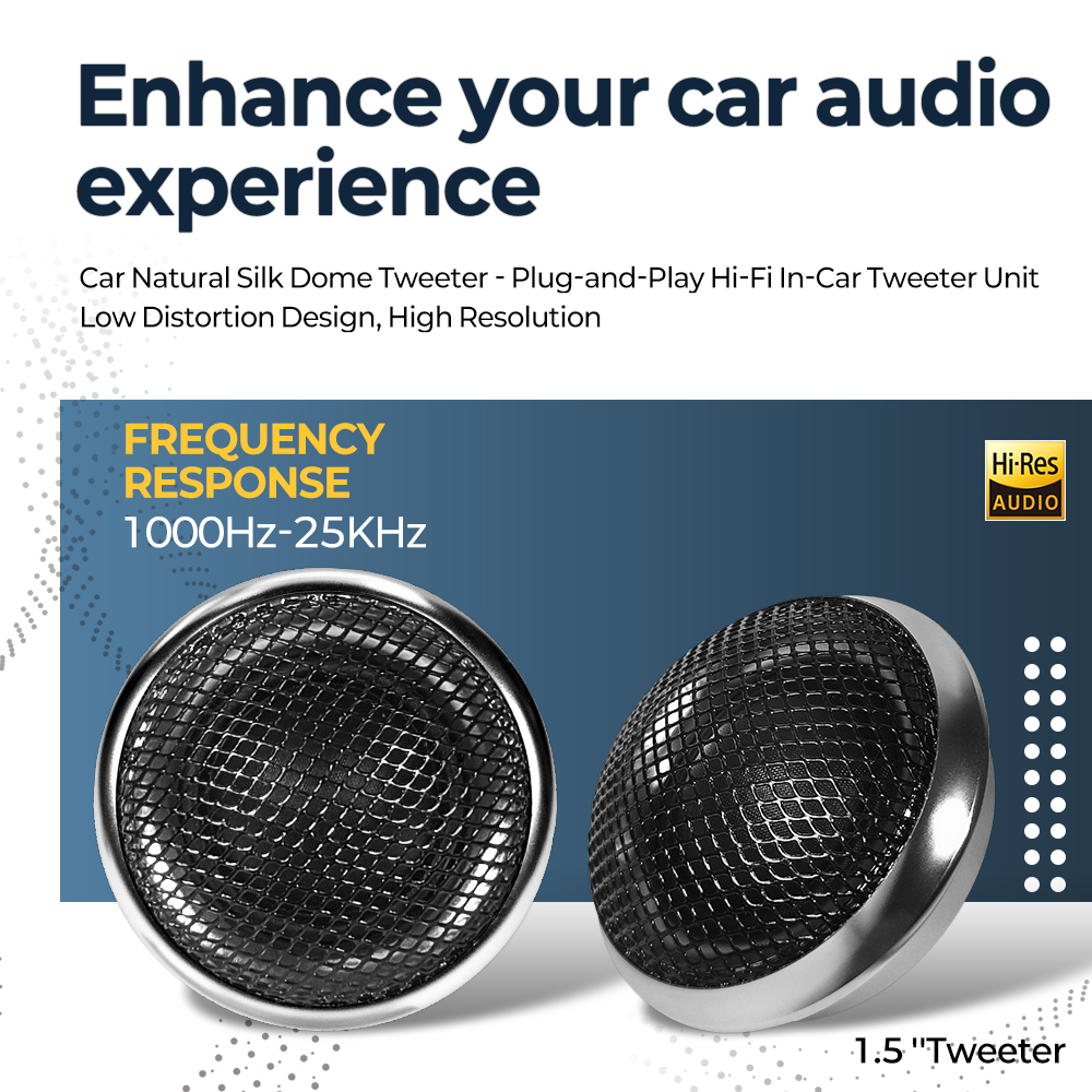 1.5inches Car High Fidelity St - Car Audio Tweeter Silk Dome recension och pris